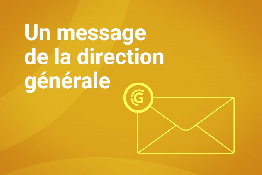 Un Message De La Direction Generale