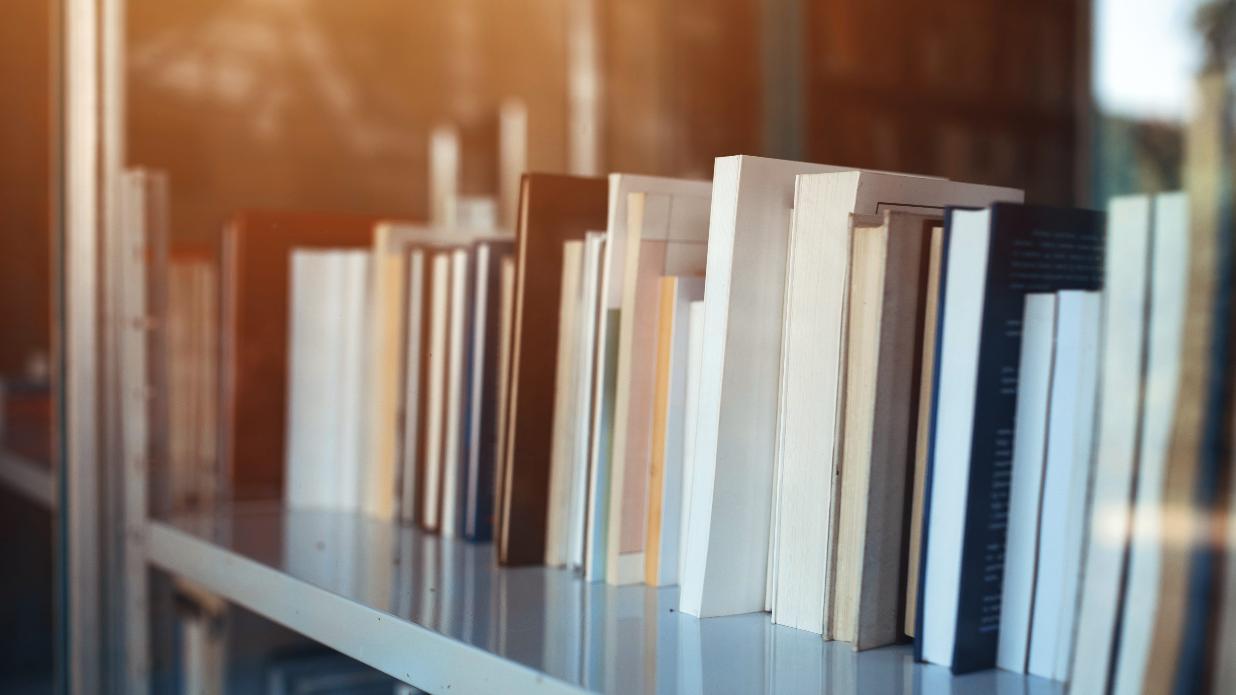 UL Books on library shelf
