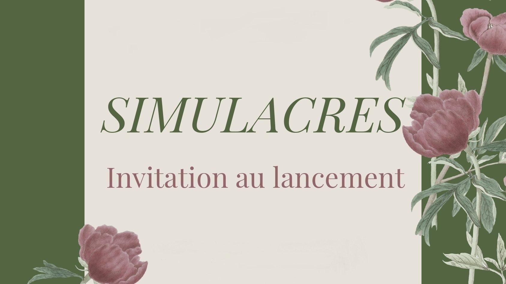 Lancement de Simulacres Publication Copie