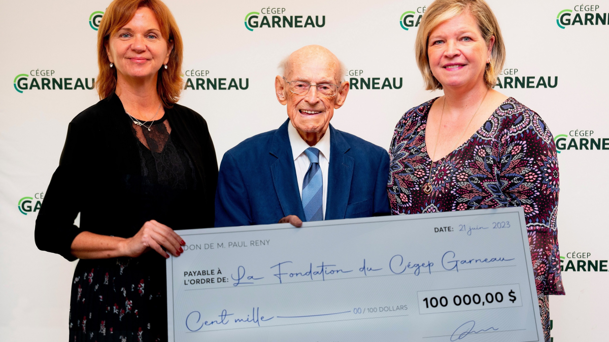 1 Caroline Boulay Paul Reny Patricia Poirier Fondation Cegep Garneau