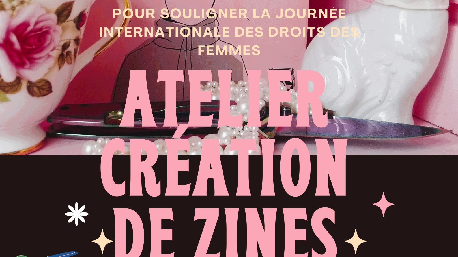 Affiche atelier zine Libérer la colère