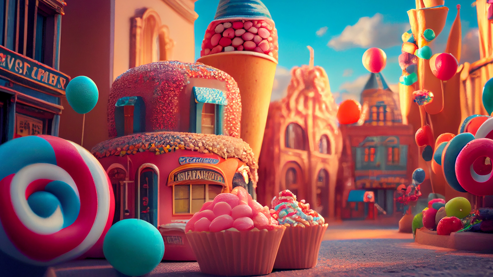 Affiche Les bonbons SANS TEXTE